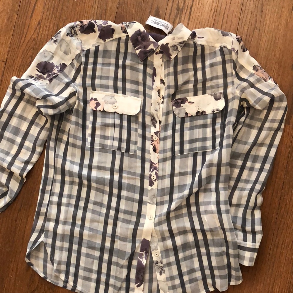 Paige button down top